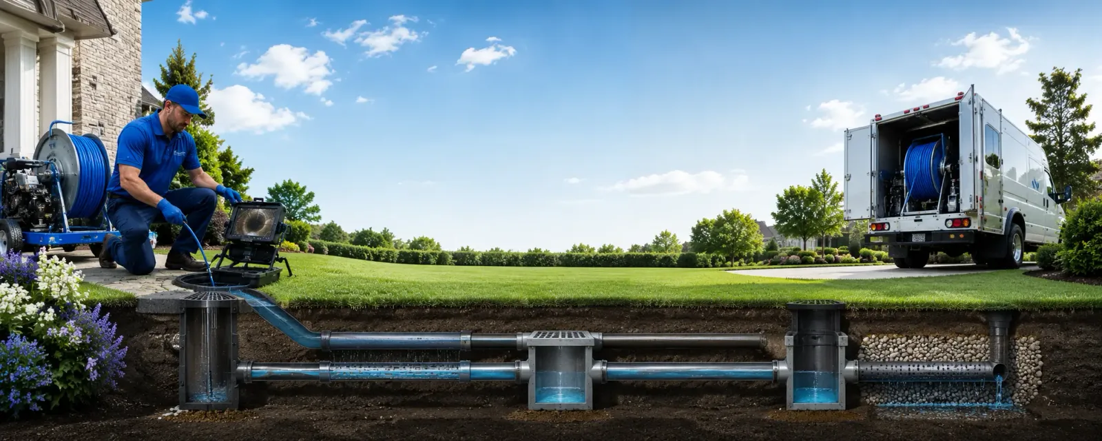Outdoor drain cleaning information for Hull, IA